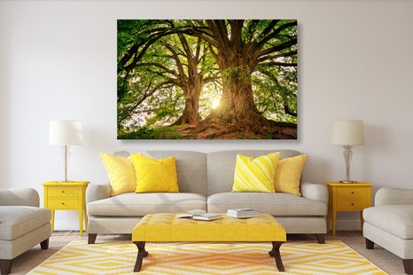 КАРТИНА НА ПЛАТНО – ВЕЛИЧЕСТВЕНИ ДЪРВЕТА - КАРТИНИ НА ПРИРОДАТА И ПЕЙЗАЖИ - КАРТИНИ