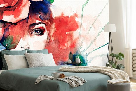 WALLPAPER ABSTRACT PORTRAIT OF A WOMAN - WALLPAPERS OF PEOPLE AND CELEBRITIES - WALLPAPERS