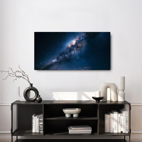 CANVASTAVLA VINTERGATANS KOSMISKA SKEN - TAVLOR MED GALAXER - TAVLOR