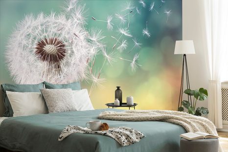 CARTA DA PARATI – MAGICO DENTE DI LEONE - CARTA DA PARATI CON FIORI - CARTA DA PARATI