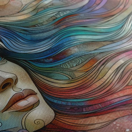 OBRAZ ŽENA S DUHOVÝMI VLASY - OBRAZY ŽENY - OBRAZY