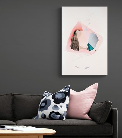 WANDBILD ABSTRAKTION IN DEN ARMEN DER NATUR - ABSTRAKTE BILDER - BILDER