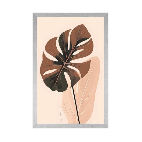 POSTER ABSTRAKTE BOTANISCHE FORMEN MONSTERA - ABSTRAKTE FORMEN - POSTER