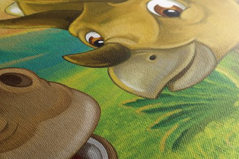 SLIKA VESELI DINOZAVRI - OTROŠKE SLIKE - SLIKE