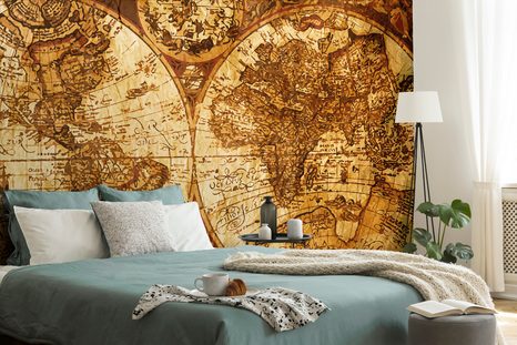 ΑΥΤΟΚΌΛΛΗΤΗ ΤΑΠΕΤΣΑΡΊΑ ΣΚΙΑΓΡΑΦΗΜΈΝΟΣ ΧΆΡΤΗΣ ΤΟΥ ΠΑΡΕΛΘΌΝΤΟΣ - ΤΑΠΕΤΣΑΡΊΕΣ - 🔥 ΣΥΝΟΛΙΚΉ ΠΏΛΗΣΗ🔥