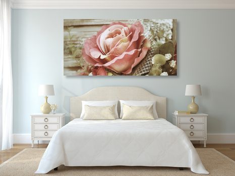 QUADRO SU TELA – ROSE VINTAGE ELEGANTI - QUADRI VINTAGE E RETRÒ - STAMPE E QUADRI