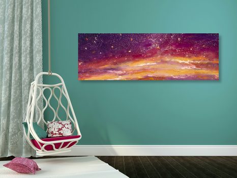OBRAZ OLEJOMALBA NEBES - ABSTRAKTNÍ OBRAZY - OBRAZY