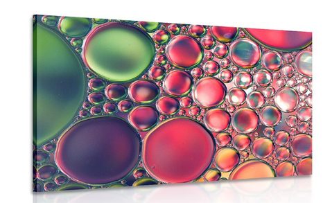 CANVAS PRINT ABSTRACT DROPS OF OIL