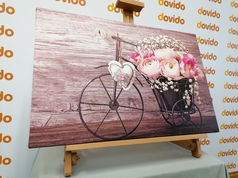 TABLOU FLORI SPLENDIDE ÎNTR-O VAZĂ VINTAGE - TABLOURI VINTAGE ȘI RETRO - TABLOURI