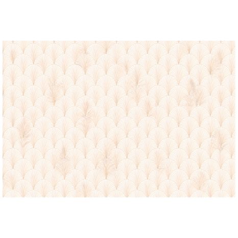 SELBSTKLEBENDE TAPETE BEIGE ART-DÉCO-GEOMETRIE - GEMUSTERTE TAPETEN - TAPETEN