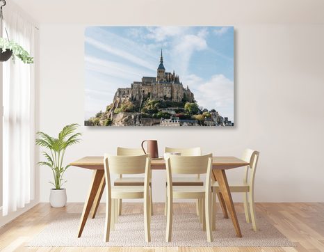WANDBILD BURG MONT SAINT-MICHAEL - BILDER VON STÄDTEN - BILDER