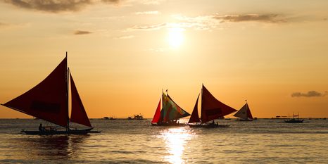 TABLOU APUS DE SOARE DEASUPRA MĂRII - TABLOU NATURĂ ȘI PEISAJE NATURALE - TABLOURI