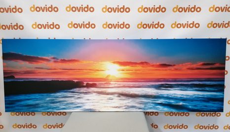 WANDBILD ROMANTISCHER SONNENUNTERGANG - BILDER VON NATUR UND LANDSCHAFT - BILDER