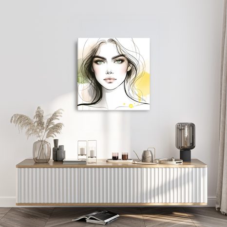 WANDBILD WEIBLICHE SCHÖNHEIT IN NUANCEN - WANDBILDER FRAUEN - BILDER