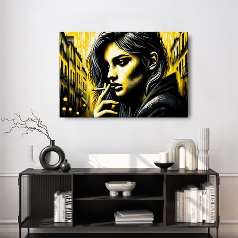 WANDBILD STADTPORTRÄT EINER FRAU - WANDBILDER FRAUEN - BILDER