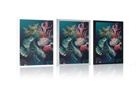 POSTER – GAMBERETTO SURREALISTA - MONDO SOMMERSO - POSTER