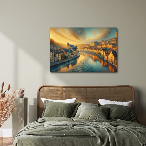 OBRAZ MĚSTO V RANNÍM SVITU - OBRAZY MĚSTA - OBRAZY