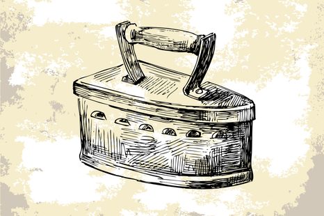 TAPETE RETRO-BÜGELEISEN - VINTAGE- UND RETRO-TAPETEN - TAPETEN