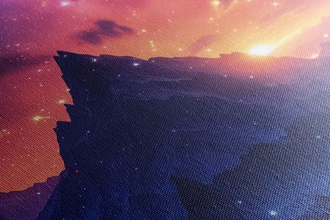 TABLOU APUS DE SOARE CU CERUL DE NOAPTE - DOVIDO CHALLENGE - TABLOURI