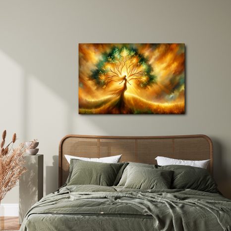 WANDBILD FRAU UND BAUM DES LEBENS - BILDER BÄUME DES LEBENS - BILDER