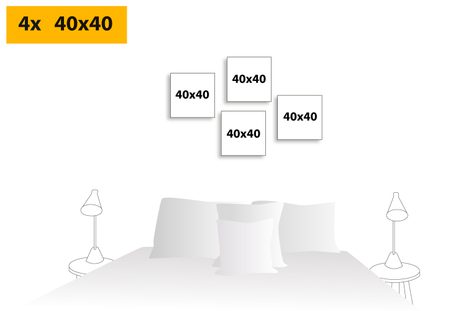 SET DI QUADRI – FIORI DI CAMPO - COLLEZIONI DI QUADRI - STAMPE E QUADRI