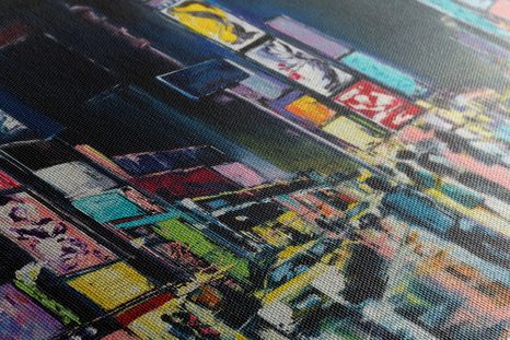 OBRAZ BAREVNÝ NEW YORK - OBRAZY MĚSTA - OBRAZY