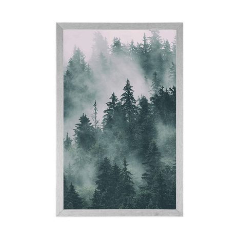 POSTER BERG IM NEBEL - NATUR - POSTER