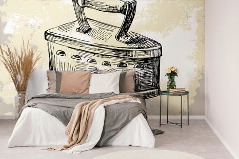SELBSTKLEBENDE TAPETE RETRO-BÜGELEISEN - SELBSTKLEBENDE TAPETEN - TAPETEN