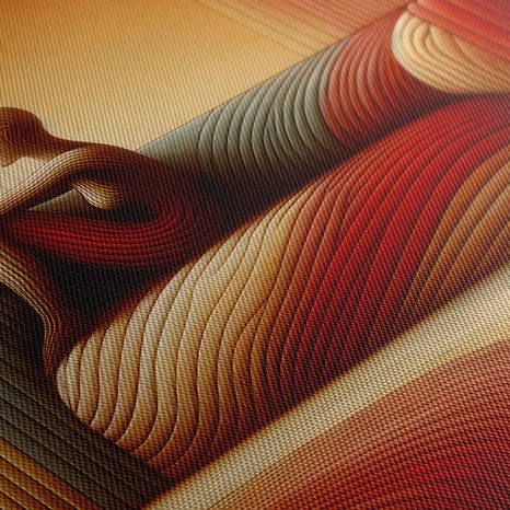 WANDBILD ABSTRAKTE HARMONIE DER LINIEN - ABSTRAKTE BILDER - BILDER