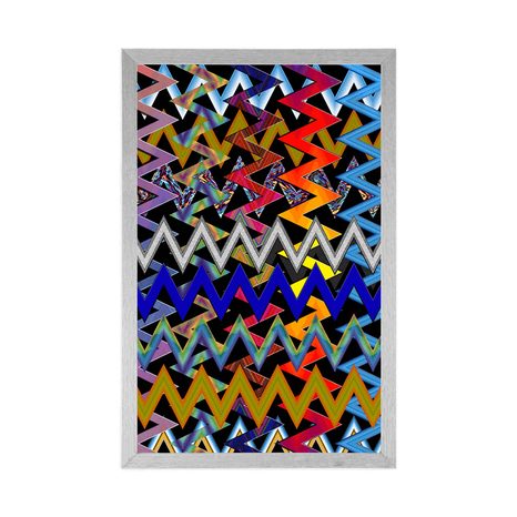 PLAGÁT NÁDHERNÝ VZOR VO FARBÁCH - ABSTRAKTNÉ A VZOROVANÉ - PLAGÁTY