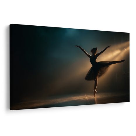 WANDBILD BALLERINA IM RAMPENLICHT - WANDBILDER FRAUEN - BILDER