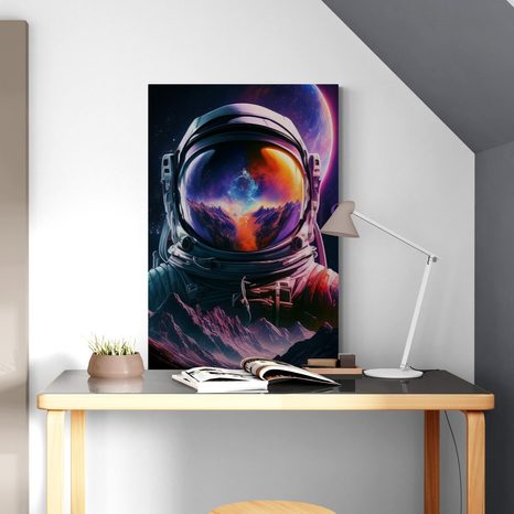 WANDBILD PORTRÄT EINES ASTRONAUTEN - WANDBILDER ASTRONAUT - BILDER