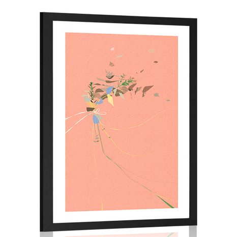 POSTER WITH PASSEPARTOUT SIMPLE BEAUTY PLANT