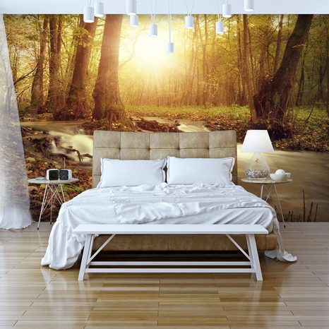 SELF ADHESIVE WALLPAPER SUNNY FOREST