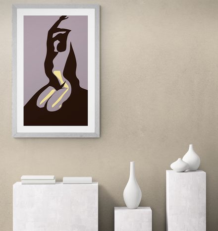 POSTER MIT PASSEPARTOUT SCHÖNHEIT DES FRAUENKÖRPERS - MOTIVE AUS UNSERER WERKSTATT - POSTER