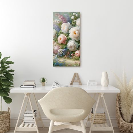 OBRAZ ROMANTICKÉ PIVOŇKY V ROZKVETLÉ LOUCE - OBRAZY KVĚTŮ - OBRAZY