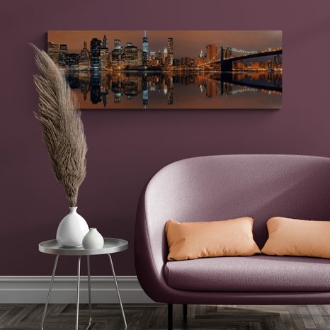 SLIKA ODSEV MANHATTANA V VODI - SLIKE MESTA - SLIKE