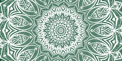 OBRAZ MANDALA HARMONIE NA ZELENÉM POZADÍ - OBRAZY FENG SHUI - OBRAZY