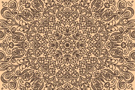 SAMOLEPÍCÍ TAPETA ORNAMENT S MOTIVEM KVĚTIN - SAMOLEPÍCÍ TAPETY - TAPETY