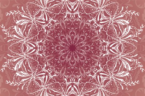 SAMOLEPÍCÍ TAPETA RŮŽOVÁ ROZETA - SAMOLEPÍCÍ TAPETY - TAPETY