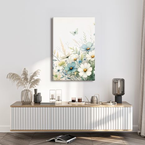 OBRAZ LUČNÍ KVĚTY S MOTÝLY - PICTURES FLOWERS - PICTURES