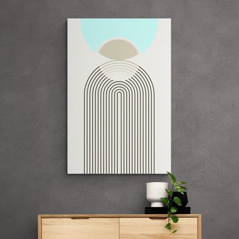 OBRAZ DÚHA BUDÚCNOSTI MID-CENTURY - ABSTRAKTNÉ OBRAZY - OBRAZY