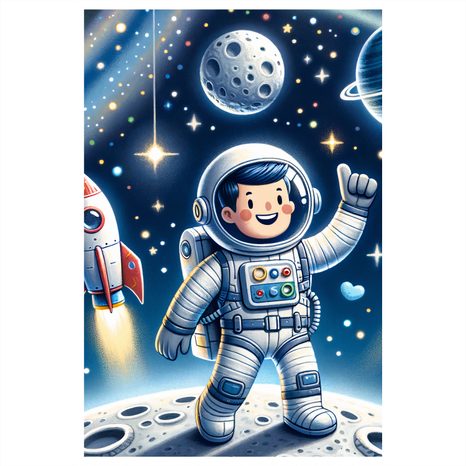 OBRAZ VESMÍRNÉ SNY MALÉHO PRŮZKUMNÍKA - CHILDREN'S SPACE PICTURES - PICTURES