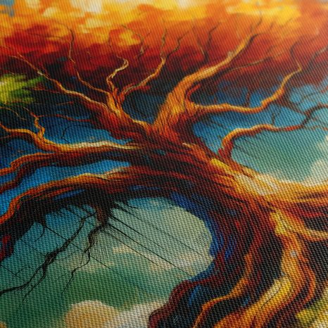 WANDBILD BAUM DES LEBENS IN HERBSTFARBEN - BILDER BÄUME DES LEBENS - BILDER