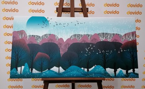 КАРТИНА НА ПЛАТНО – МОДЕРНО ИЗПЪЛНЕНИЕ НА ДЖУНГЛА - КАРТИНИ НА ПРИРОДАТА И ПЕЙЗАЖИ - КАРТИНИ