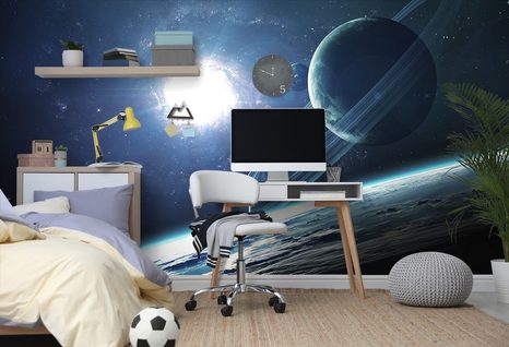 SAMOLEPÍCÍ TAPETA PLANETA VE VESMÍRU - SAMOLEPÍCÍ TAPETY - TAPETY