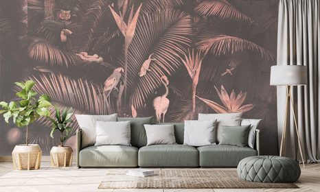 TAPÉTA EXOTIKUS ÁLLTOK A DZSUNGELBEN - LEVELES TAPÉTÁK - TAPÉTÁK