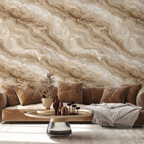 SAMOLEPÍCÍ TAPETA PŘÍRODNÍ BÉŽOVÝ MRAMOROVÝ VZOR - MRAMOROVÉ TAPETY - TAPETY