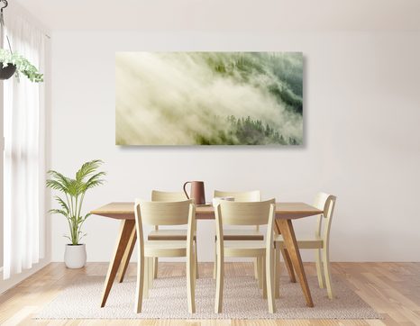 КАРТИНА НА ПЛАТНО – МЪГЛИВА ГОРА - КАРТИНИ НА ПРИРОДАТА И ПЕЙЗАЖИ - КАРТИНИ