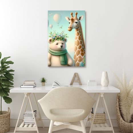 OBRAZ ZVÍŘÁTKA S BALONKY - PICTURES FOR CHILDREN ROOM - PICTURES